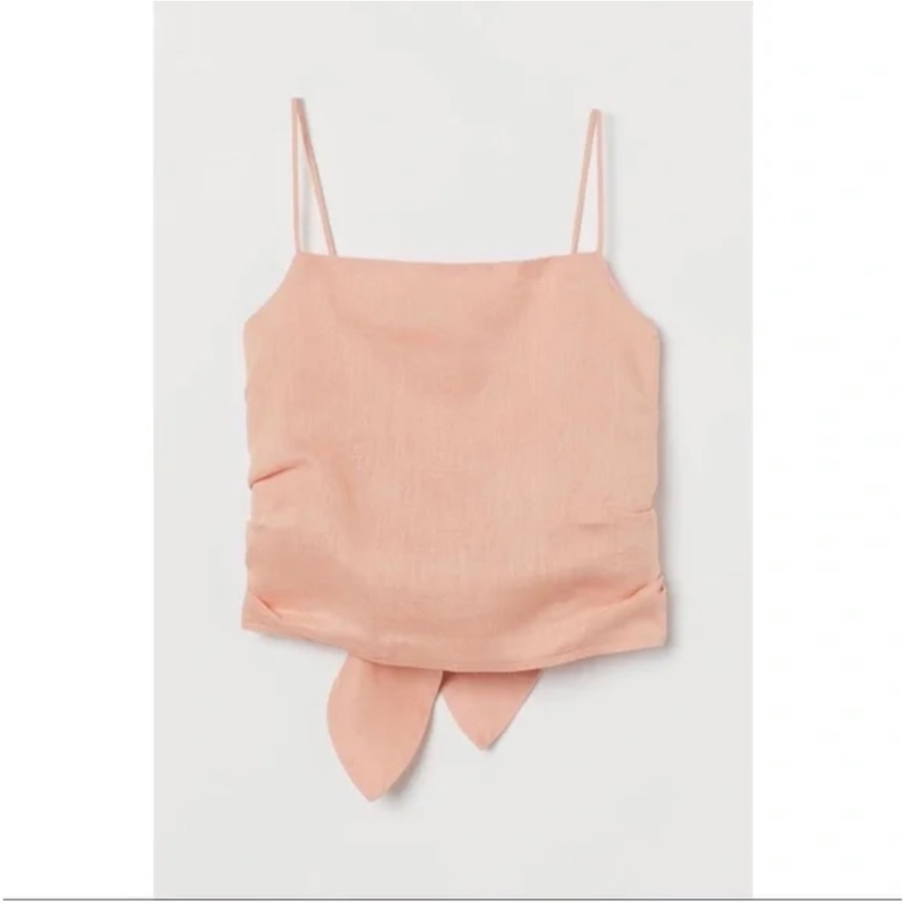 Apricot/Coral Linen Top HM